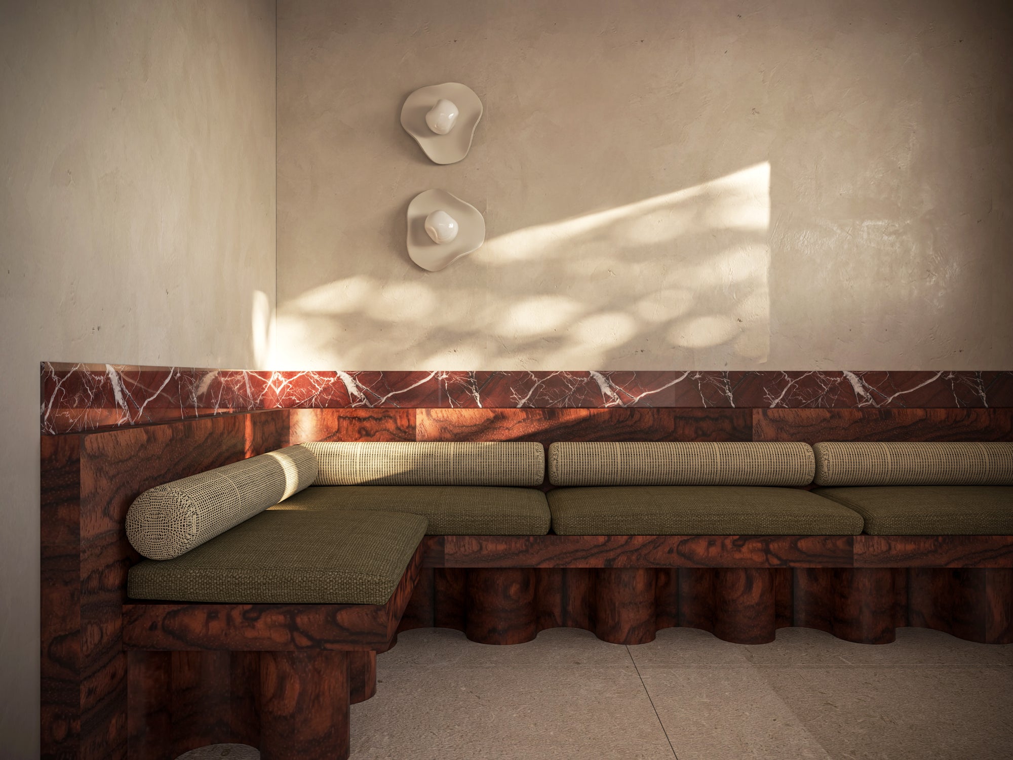 Puddle Stone | Glass & Ceramic Wall Light