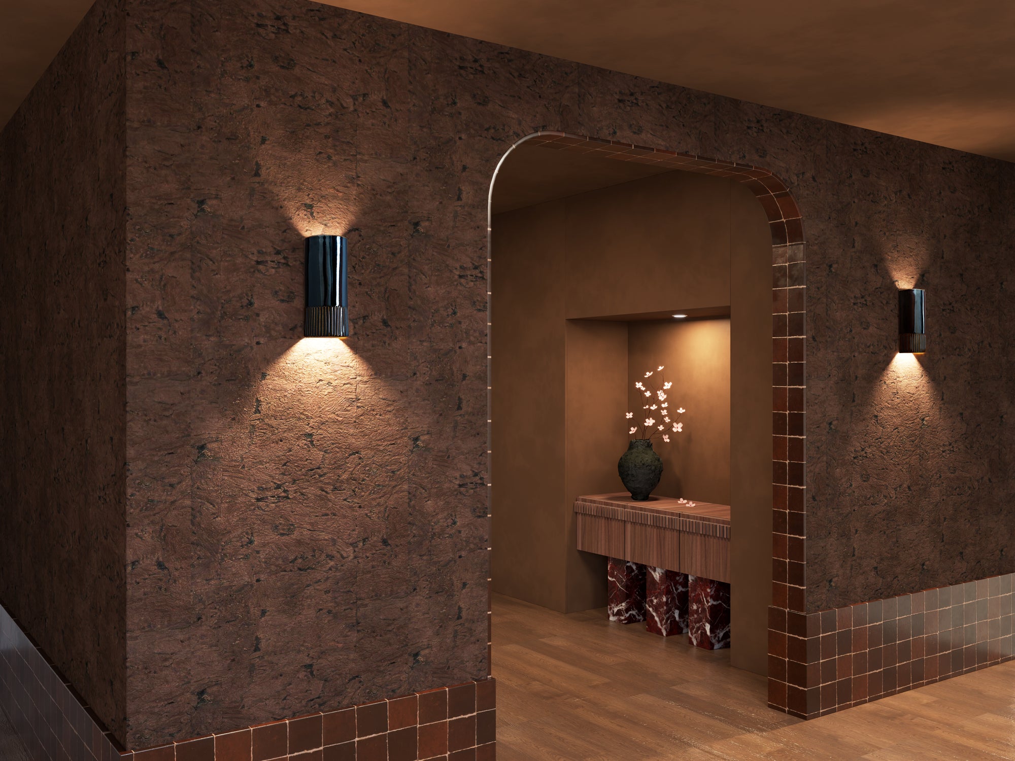 Burnt Toast | Day Tall | Ceramic Wall Light