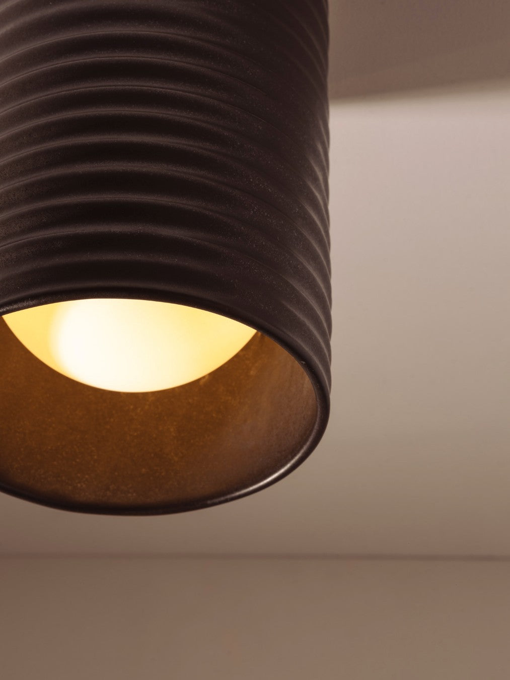 Wobbly Slate Surface Mount | Ceramic Ceiling Light