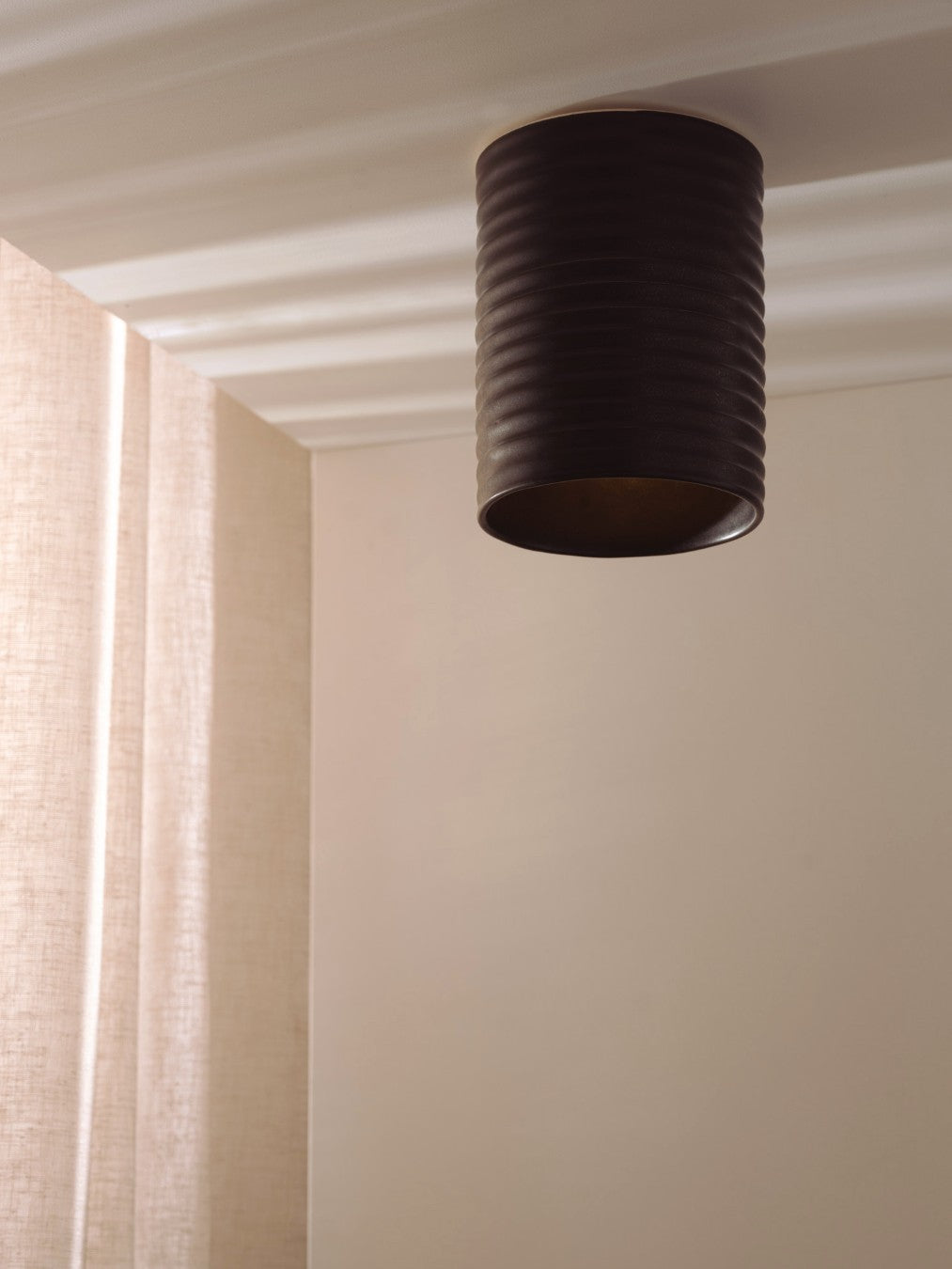 Wobbly Slate Surface Mount | Ceramic Ceiling Light