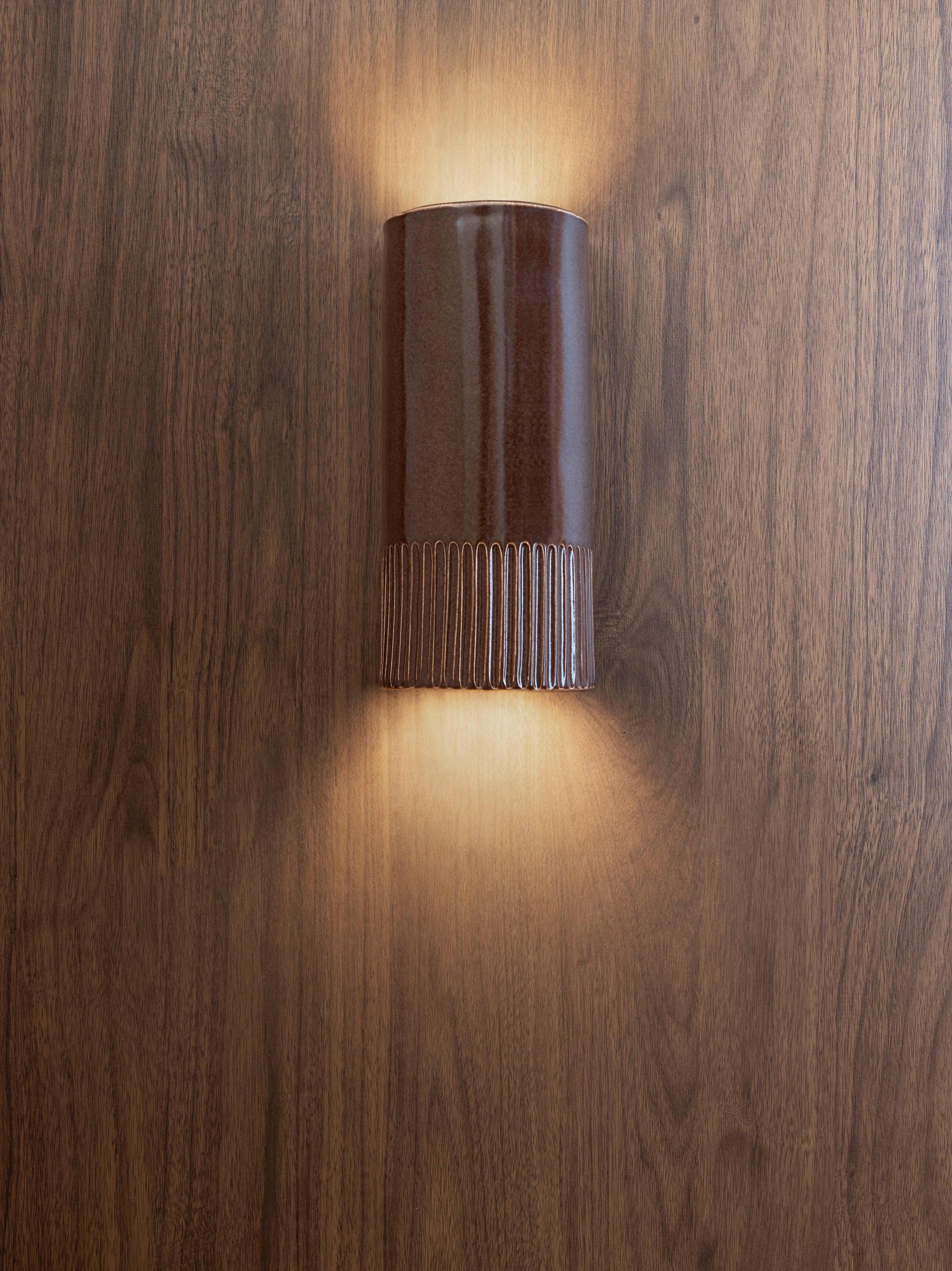 Choccy Milk | Day Tall | Ceramic Wall Light