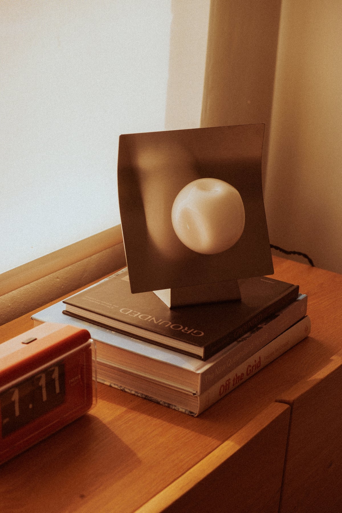 Nudge | Glass & Stainless Steel Table Lamp