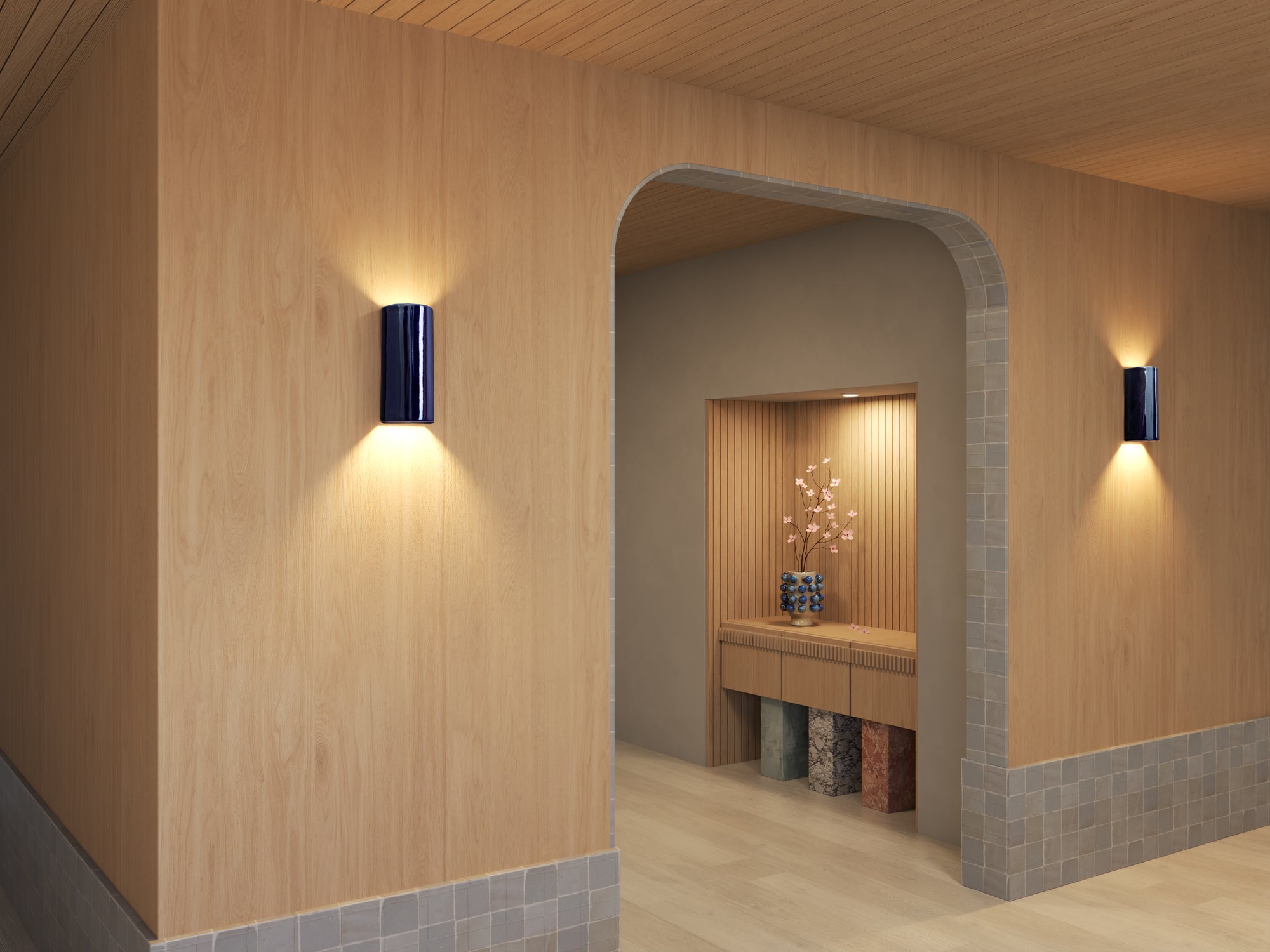 Midnight Snack | Dawn Tall | Ceramic Wall Light