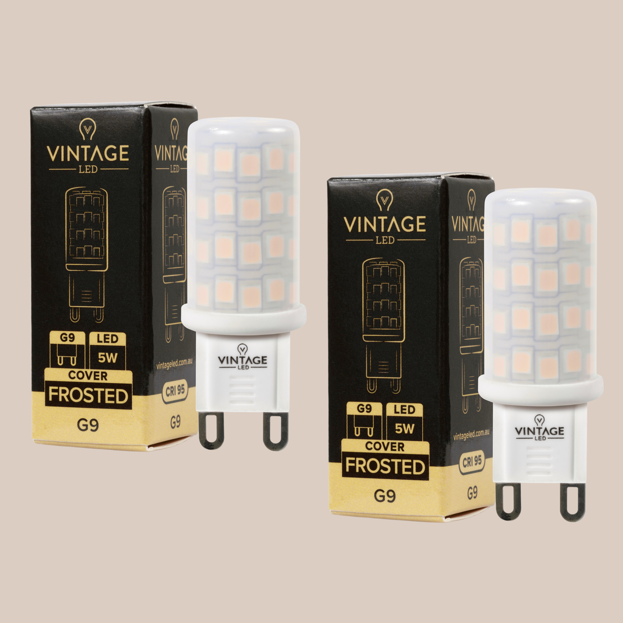 Pair of G9 5W 2700k Dimmable Globes