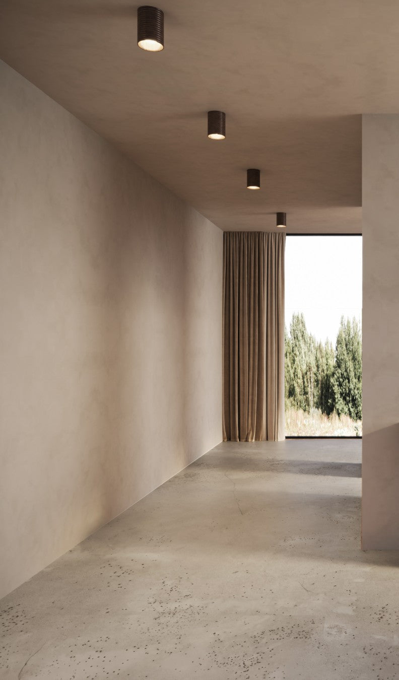 Wobbly Slate Surface Mount | Ceramic Ceiling Light
