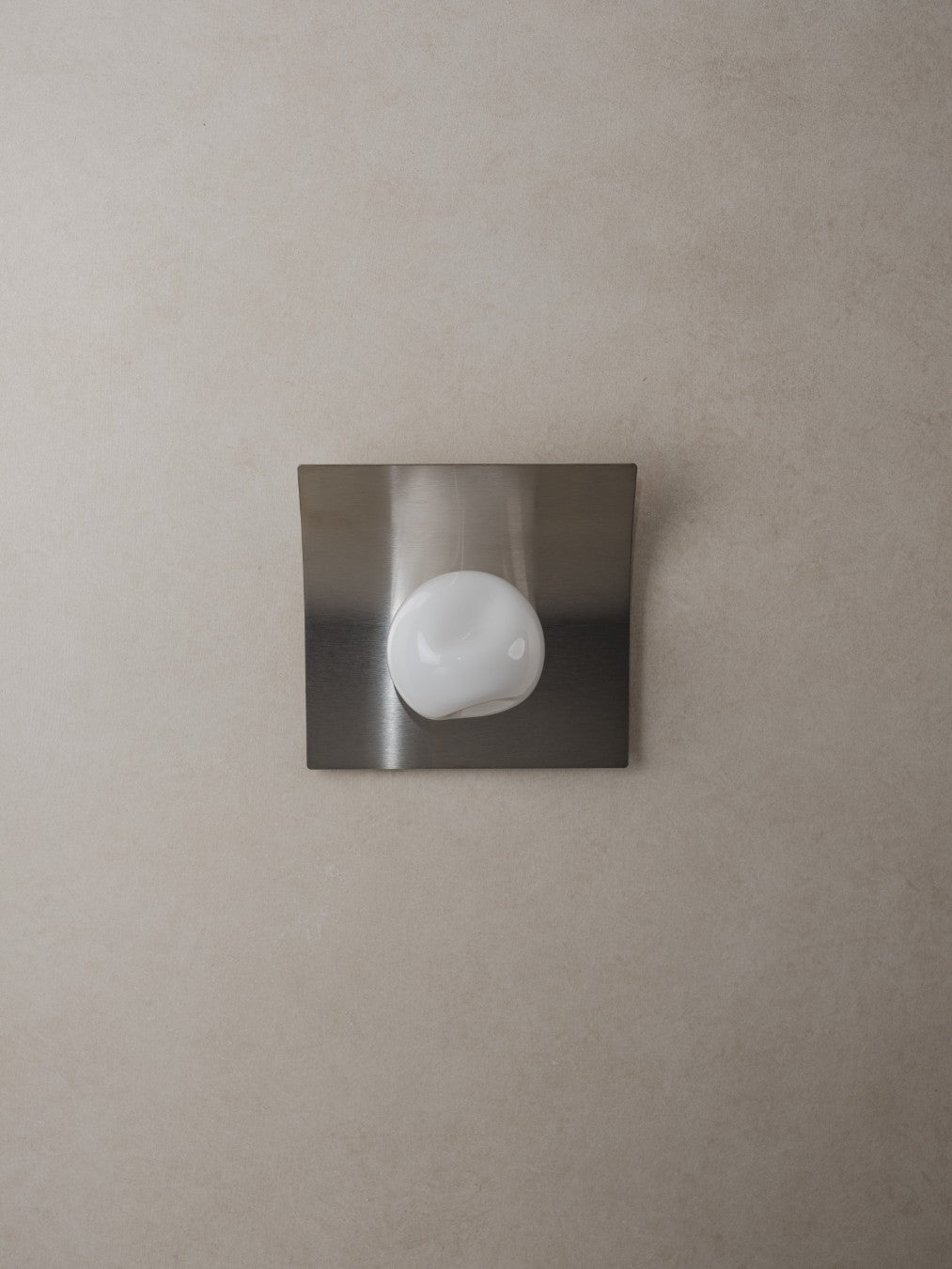 Nudge | Glass & Stainless Steel Wall Light