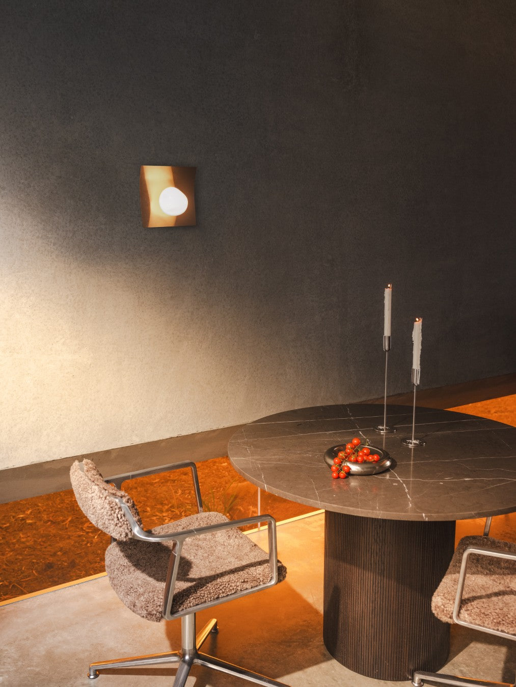 Nudge | Glass & Stainless Steel Wall Light