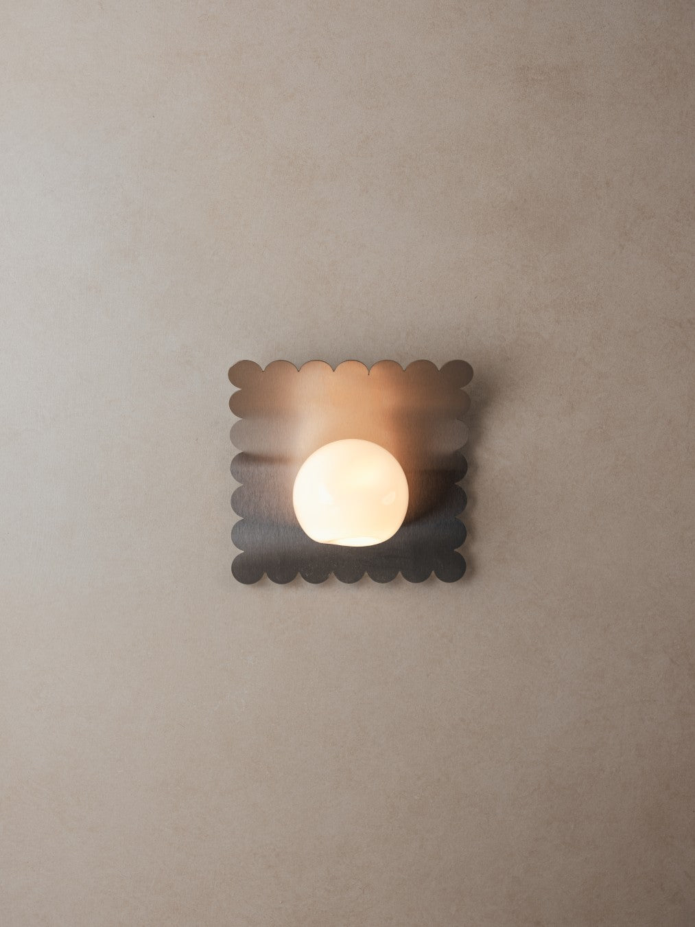 Wave | Glass & Stainless Steel Wall Light