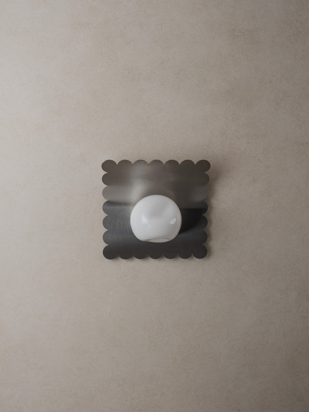 Wave | Glass & Stainless Steel Wall Light