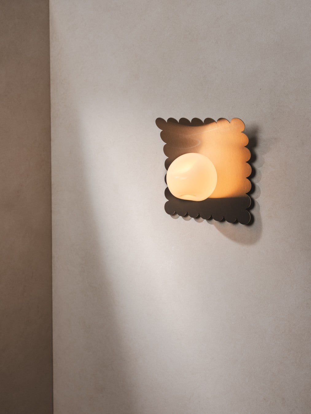 Wave | Glass & Stainless Steel Wall Light