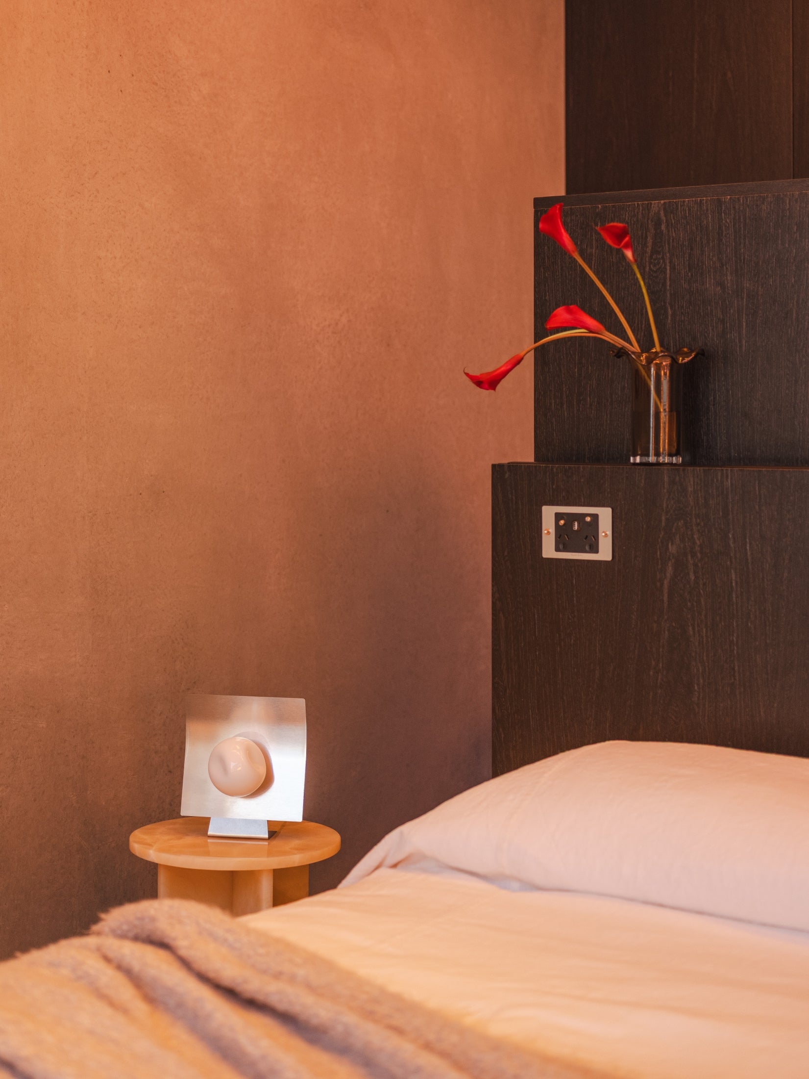 Nudge | Glass & Stainless Steel Table Lamp